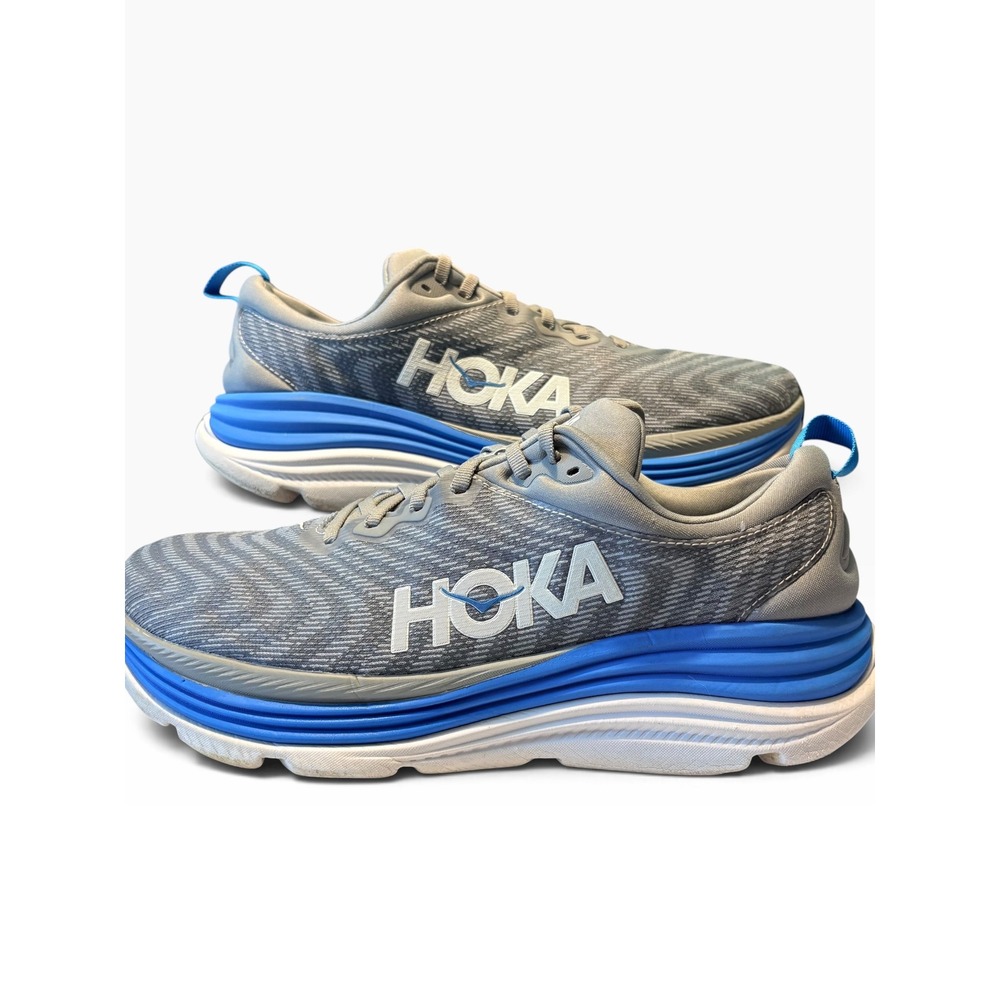 Hoka Gaviota 5 Wide Mens 11 2E Harbor Mist Blue Running Shoes 1134234 LDVB